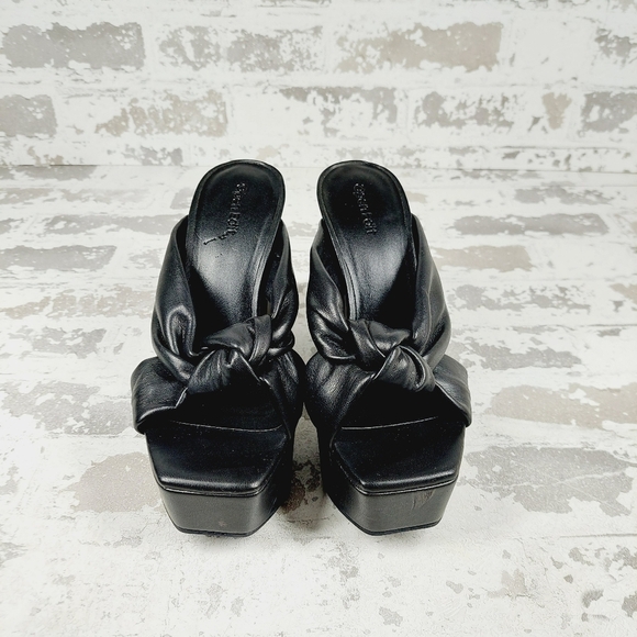 New Open Edit Kaia Black Knot Platform Sandal O349 - Picture 3 of 13